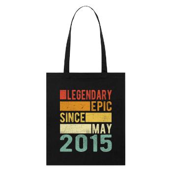 Anniversaire Mai 2015 Épopée légendaire - Tote bag bio Stanley/Stella - noir - Devant
