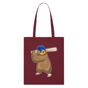 Battes de baseball paresseuses - Tote bag bio Stanley/Stella - bordeaux - Devant