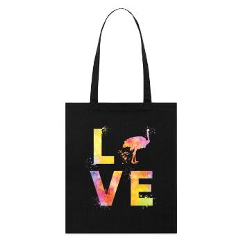 Ostrich Bird Ostrich Bird Love - Stanley/Stella Organic Tote Bag - black - Front