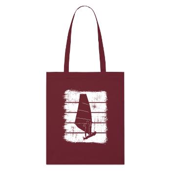 Croquis de planche à voile - Tote bag bio Stanley/Stella - bordeaux - Devant