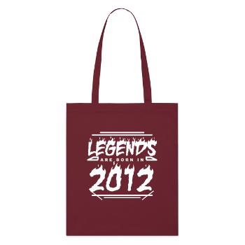 2012 - Year 2012 - Year 2012 - Stanley/Stella Organic Tote Bag - burgundy - Front