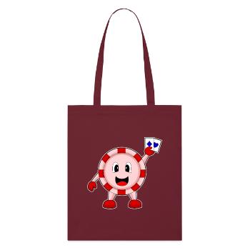 Poker Poker Jetons Cartes de poker - Tote bag bio Stanley/Stella - bordeaux - Devant