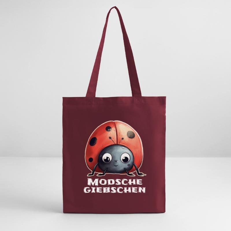 Modschegiebchen Marienkäfer Sächsisch Geschenk Stanley/Stella Bio-Stoffbeutel