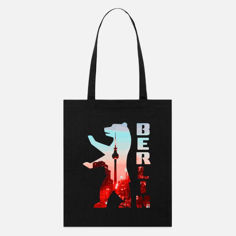 Berlin Bear - Stanley/Stella Organic Tote Bag - black