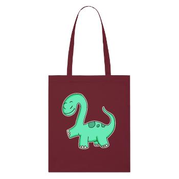 Dino - Stanley/Stella Bio-Stoffbeutel - Burgunderrot - Vorne