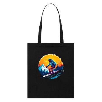 Équipe de ski Skieur École de ski Ski Équipe de ski - Tote bag bio Stanley/Stella - noir - Devant