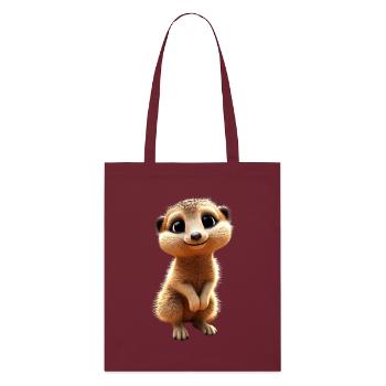 Suricates, Amoureux Des Animaux, Doux, Surikate, Mangouste - Tote bag bio Stanley/Stella - bordeaux - Devant