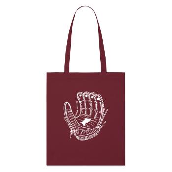 Gant de baseball - Tote bag bio Stanley/Stella - bordeaux - Devant