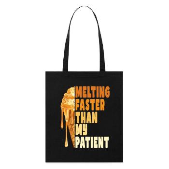 Fondre plus vite que ma patience - Tote bag bio Stanley/Stella - noir - Devant