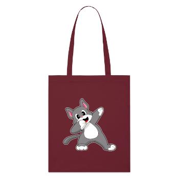 Chat Hip Hop Danse - Tote bag bio Stanley/Stella - bordeaux - Devant