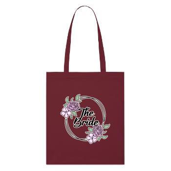 Motif de mariée - Tote bag bio Stanley/Stella - bordeaux - Devant