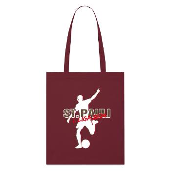 St Pauli Aufsteiger - Stanley/Stella Bio-Stoffbeutel - Burgunderrot - Vorne