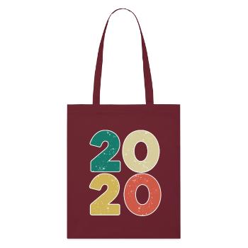2020 - Year 2020 - Year 2020 - Stanley/Stella Organic Tote Bag - burgundy - Front