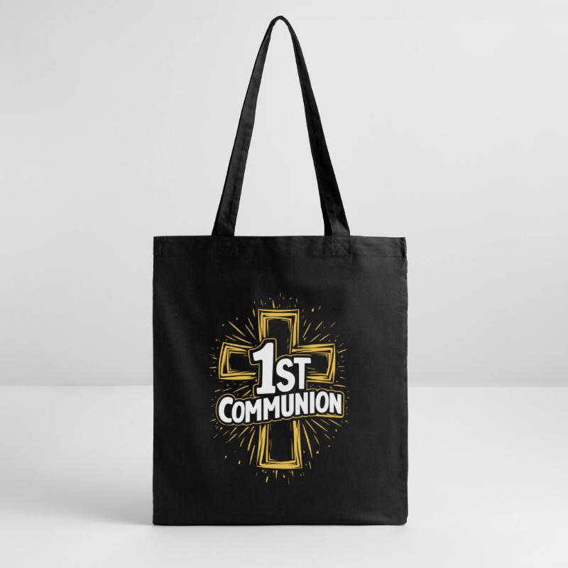 Conception de la croix de première communion Tote bag bio Stanley/Stella