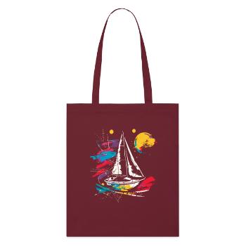 Graphic Sailing - Stanley/Stella Organic Tote Bag - burgundy - Front
