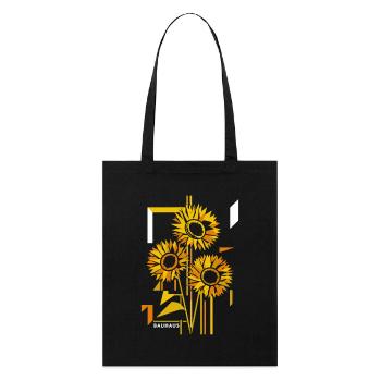 Sunflower Field Bauhaus Kunst - Stanley/Stella Bio-Stoffbeutel - Schwarz - Vorne