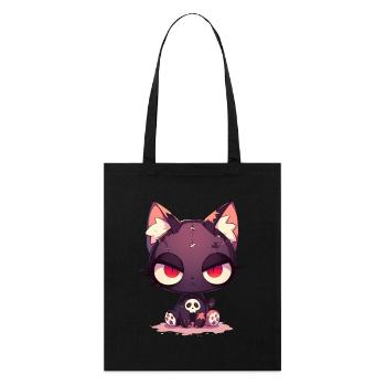 Poupée Chat Goth E-Girl Chat Grunge Cadeau - Tote bag bio Stanley/Stella - noir - Devant