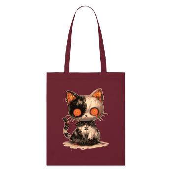 Poupée chat gothique Grunge E-Girl chat cadeau - Tote bag bio Stanley/Stella - bordeaux - Devant