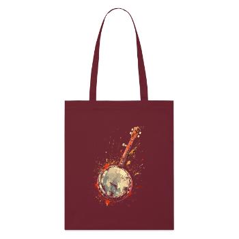 Banjo Éclaboussures de Couleur - Tote bag bio Stanley/Stella - bordeaux - Devant
