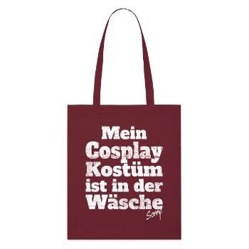 Cosplay Costume In Lingerie Anime Manga Cosplayer - Stanley/Stella Organic Tote Bag - burgundy - Front