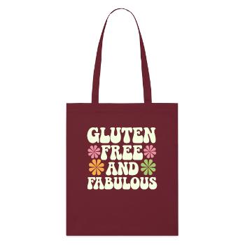 Sans gluten et fabuleux - Tote bag bio Stanley/Stella - bordeaux - Devant