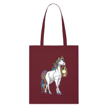 Lanterne Licorne - Tote bag bio Stanley/Stella - bordeaux - Devant