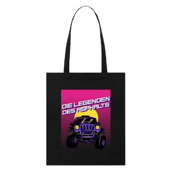 Les légendes de l’asphalte - Tote bag bio Stanley/Stella - noir - Devant