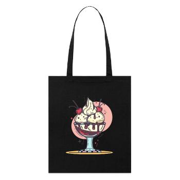 Cream Graphic - Stanley/Stella Organic Tote Bag - black - Front