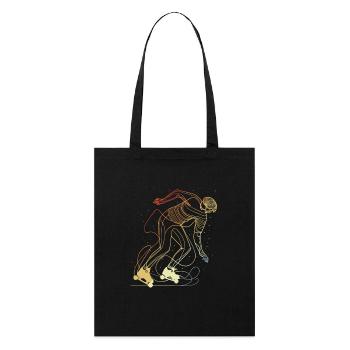 Retro Roller Skater - Stanley/Stella Organic Tote Bag - black - Front