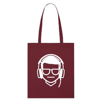 Dessin de geek de jeu - Tote bag bio Stanley/Stella - bordeaux - Devant