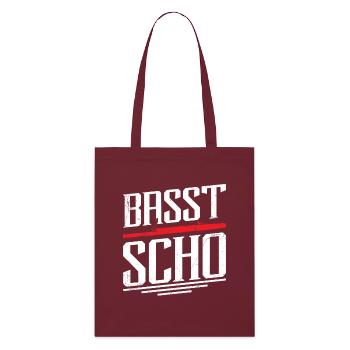 Fagott Basst Scho für Musikliebhaber - Stanley/Stella Bio-Stoffbeutel - Burgunderrot - Vorne