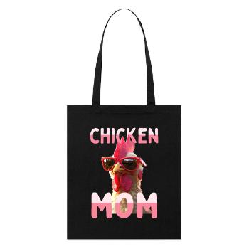 Poulet Maman Poulet Maman Femme du fermier Poules Fête des mères - Tote bag bio Stanley/Stella - noir - Devant