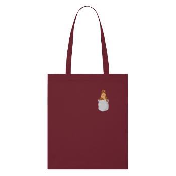 Poche loutre - Tote bag bio Stanley/Stella - bordeaux - Devant