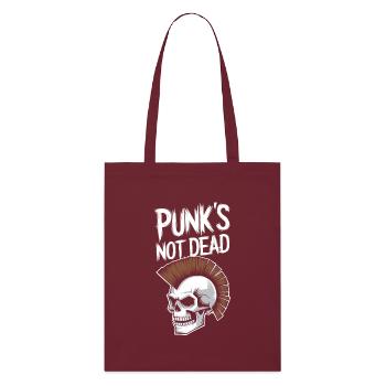 Le punk n’est pas mort - Tote bag bio Stanley/Stella - bordeaux - Devant