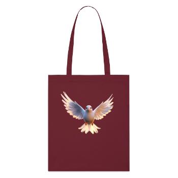 Colombe Blanche Paix Paix Bois Colombe Colombes Blanches - Tote bag bio Stanley/Stella - bordeaux - Devant