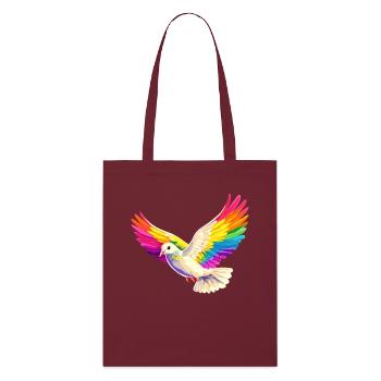 Colombe Blanche Paix Paix Bois Colombe Colombes Blanches - Tote bag bio Stanley/Stella - bordeaux - Devant