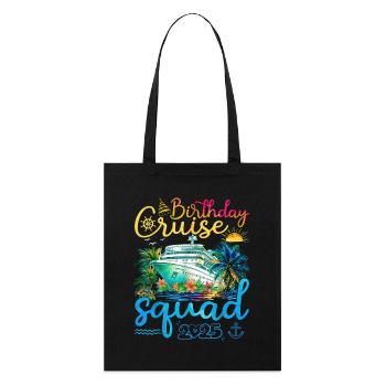 Anniversaire Croisière Squad 2025 - Tote bag bio Stanley/Stella - noir - Devant