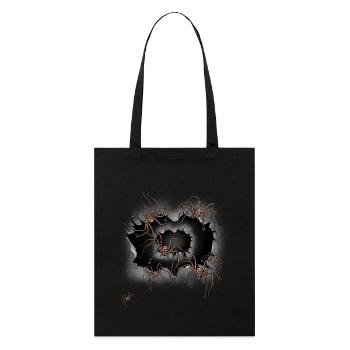 Halloween Araignées Animaux Araignée Phobie Panique - Tote bag bio Stanley/Stella - noir - Devant
