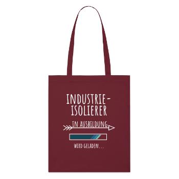Industrie Isolierer Ausbildung Beruf Geschenk - Stanley/Stella Bio-Stoffbeutel - Burgunderrot - Vorne
