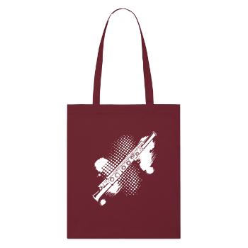 Flute stain - Stanley/Stella Organic Tote Bag - burgundy - Front