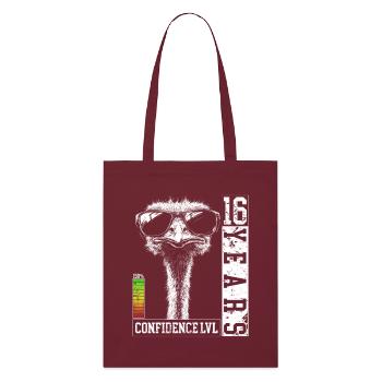 Bird Ostrich Sunglasses 16 Years Birthday - Stanley/Stella Organic Tote Bag - burgundy - Front