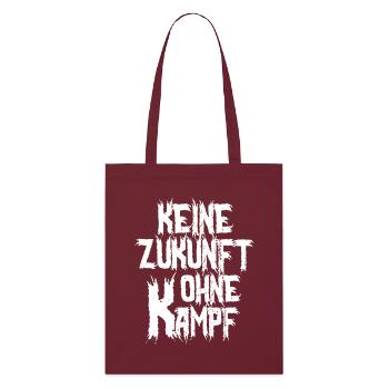 No Future Without Struggle - Motivation & Protest - Stanley/Stella Organic Tote Bag - burgundy - Front