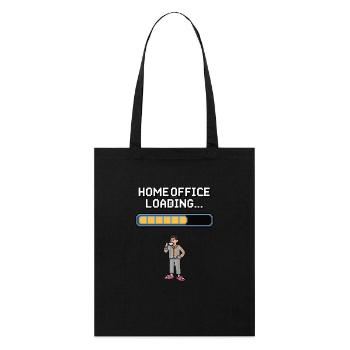 Chemise de bureau à domicile - Tote bag bio Stanley/Stella - noir - Devant