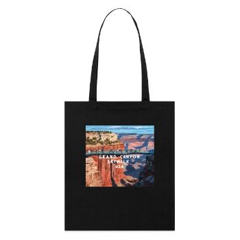 Grand Canyon SkyWalk - Stanley/Stella Organic Tote Bag - black - Front