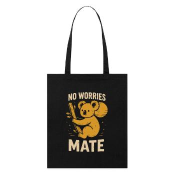 No stress, buddy - Stanley/Stella Organic Tote Bag - black - Front