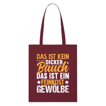 Dicton humoristique sur le ventre - Tote bag bio Stanley/Stella - bordeaux - Devant