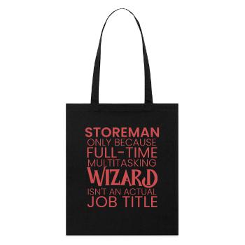 Storeman multitasking Wizard - Stanley/Stella Bio-Stoffbeutel - Schwarz - Vorne
