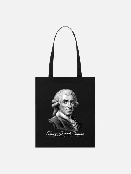 Franz Joseph Haydn - Komponist Porträt - Stanley/Stella Bio-Stoffbeutel - Schwarz