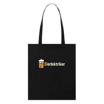 Bierlektriker Bier Elektriker - Stanley/Stella Bio-Stoffbeutel - Schwarz - Vorne