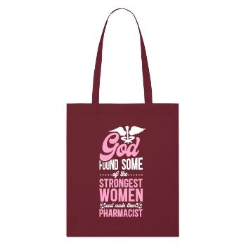Pharmacy Tech Technician - Stanley/Stella Organic Tote Bag - burgundy - Front